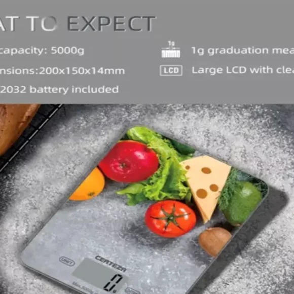 Certeza Digital Kitchen Scale 580x580