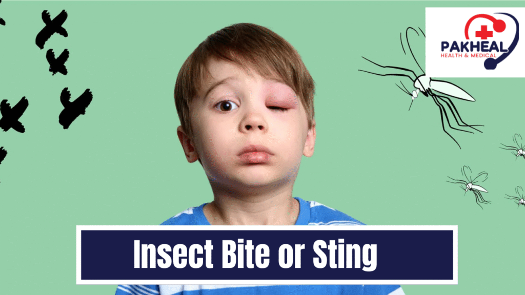 an image of an insect bite or sting