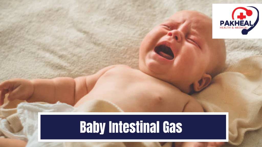 An image of baby intestinal gas