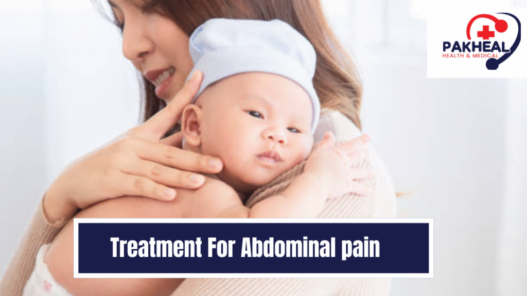 an image of treatment for abdominal pain