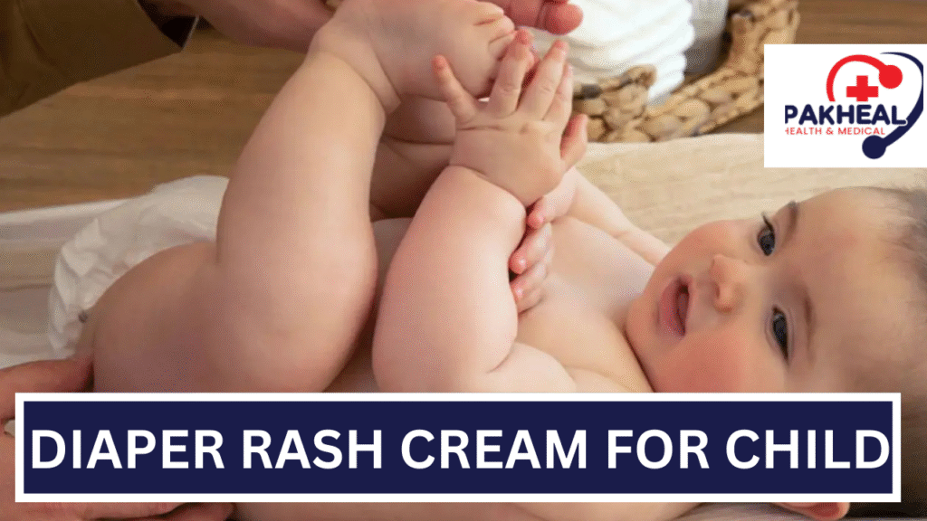 An image of diaper rash cream on a child