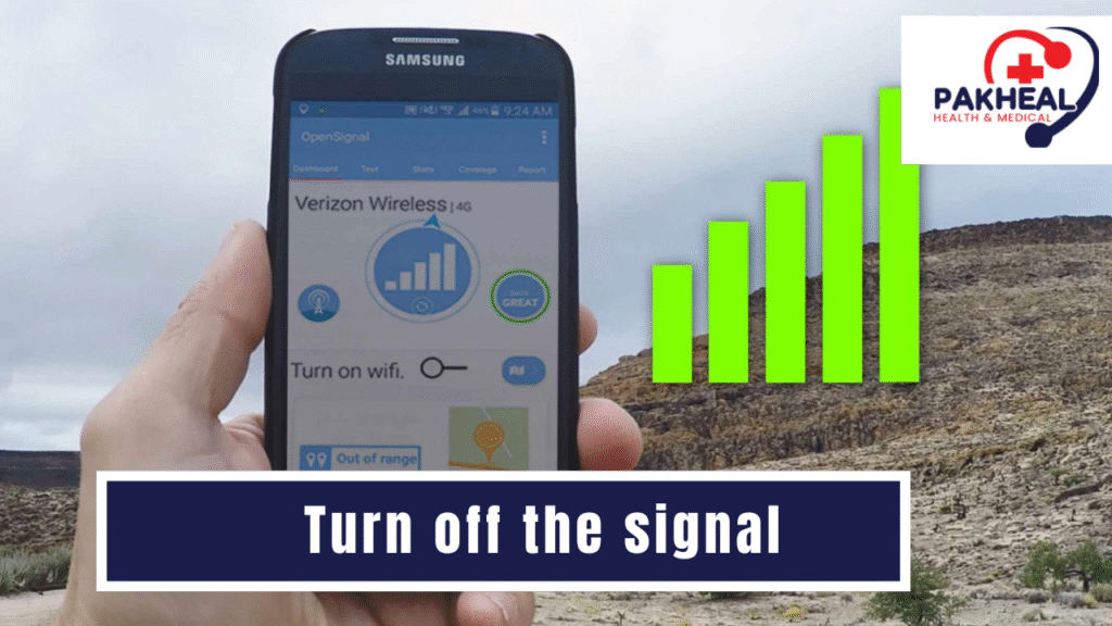 an image of turning off the signal
