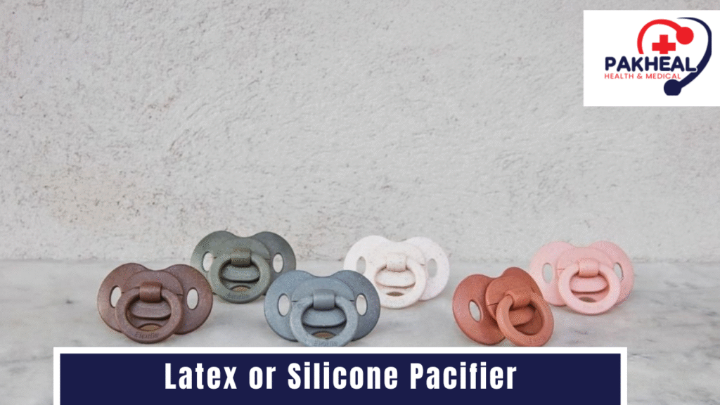 an image of a latex or silicone pacifier