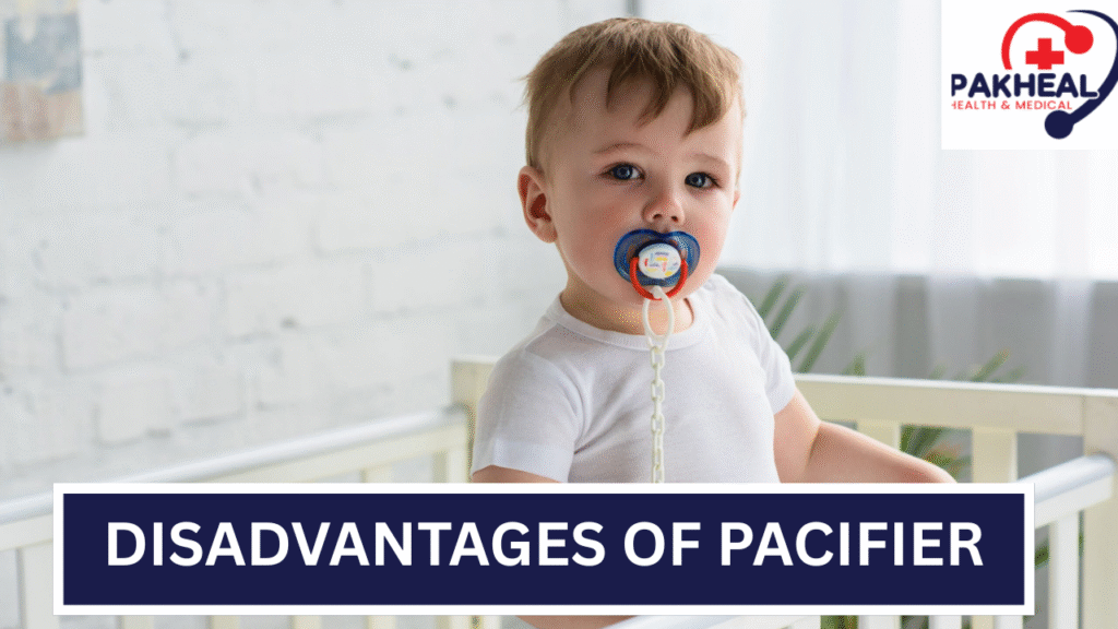 An image of a disadvantage of pacifiers
