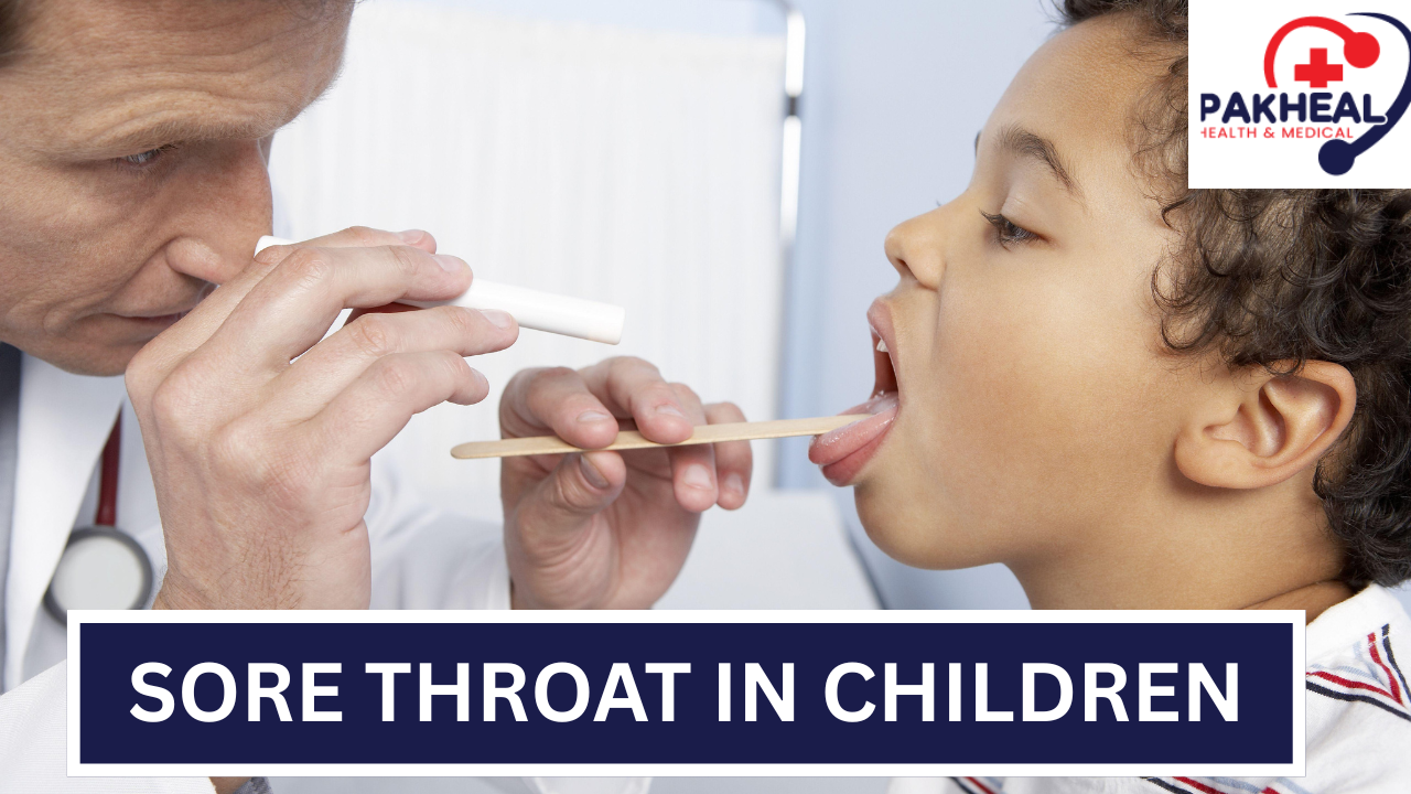 An image of a sore throat in children