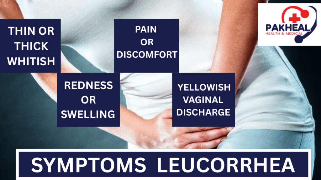 An image of symptoms of leucorrhea?