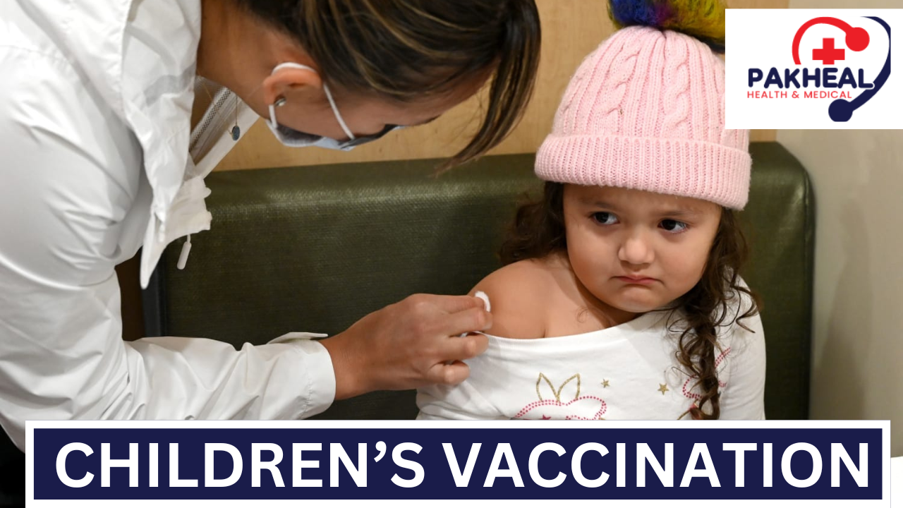 An image of children’s vaccination injections