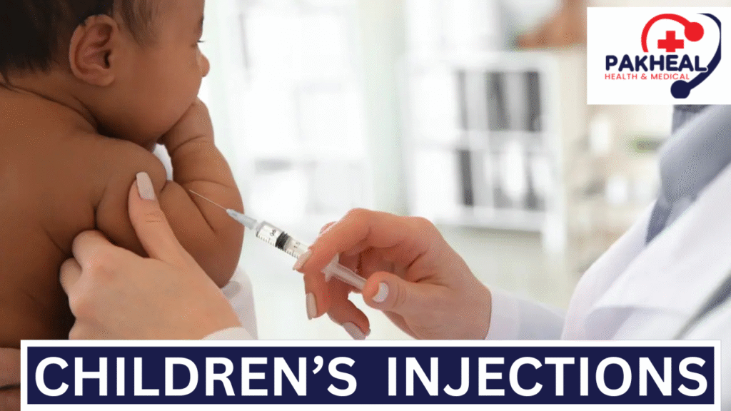An image of children’s vaccination injections