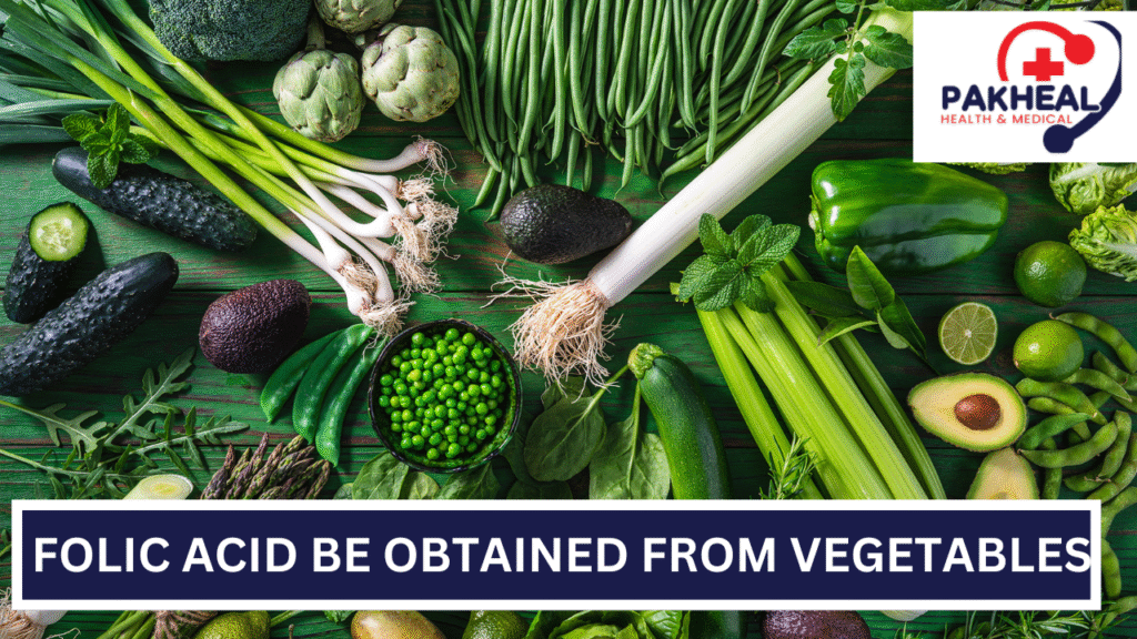 An image of folic acid be obtained from a healthy diet?