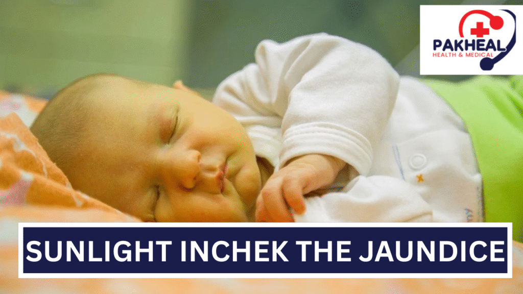 An image of Sunlight checking the jaundice